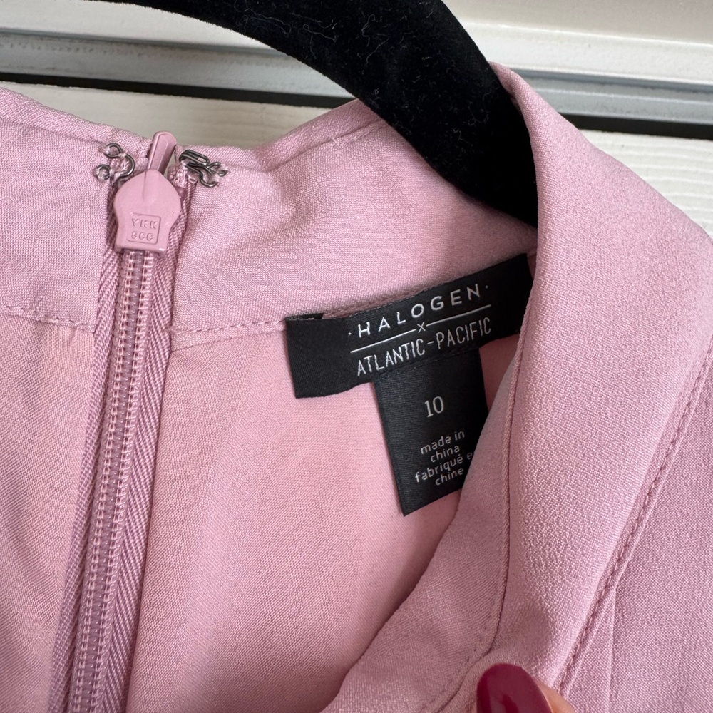 Halogen x Atlantic Pacific Bow Detail Fit & Flare Dress - Picture 8 of 11